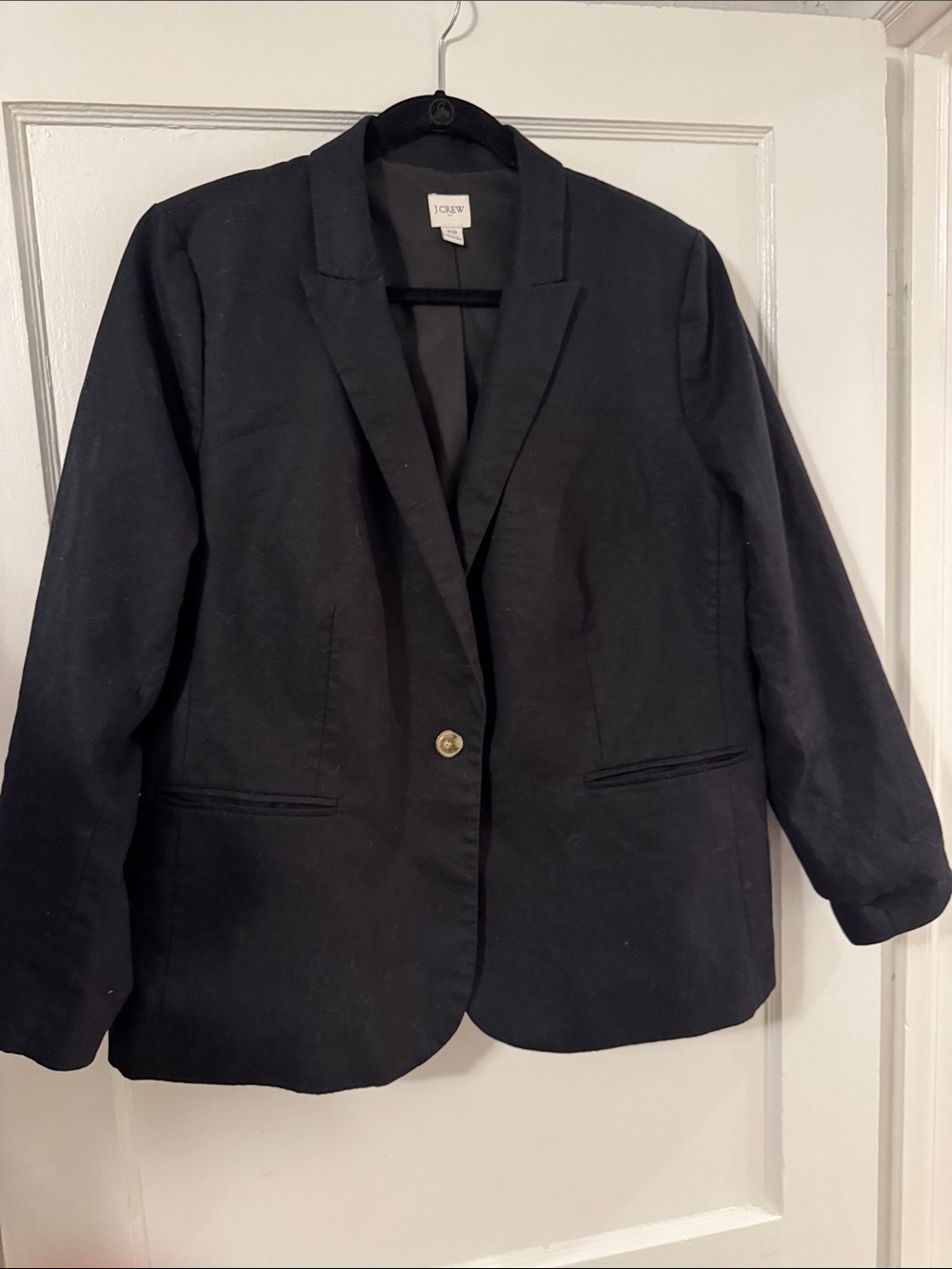 J. Crew Factory Black Single-Button Blazer